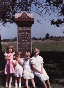 Elizabeth Martin Turner Gravestone in Missouri